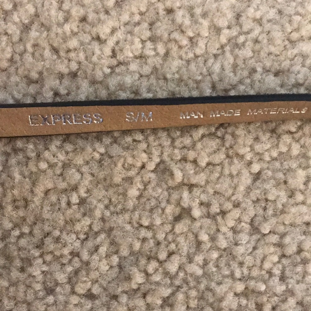 Express Adjustable Black Belt with Rhinestone - Picture 3 of 4